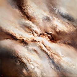 Chasm of Light by Chris and Steve Rocks - Original Painting on Box Canvas sized 48x48 inches. Available from Whitewall Galleries